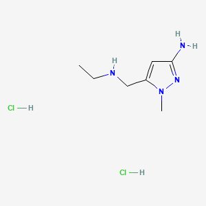 5-[(ethylamino)methyl]-1-methyl-1H-pyrazol-3-amine dihydrochloride