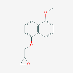 molecular formula C14H14O3 B134529 2-(((5-Methoxynaphthalen-1-yl)oxy)methyl)oxirane CAS No. 76275-47-3