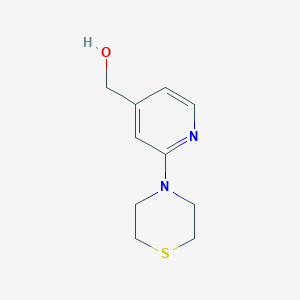 molecular formula C10H14N2OS B1345291 (2-硫代吗啉并吡啶-4-基)甲醇 CAS No. 898289-25-3