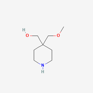 [4-(Methoxymethyl)piperidin-4-yl]methanol