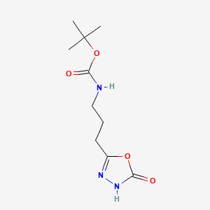 tert-butyl N-[3-(5-oxo-4,5-dihydro-1,3,4-oxadiazol-2-yl)propyl]carbamate