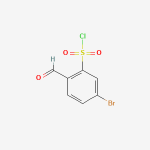 5-Bromo-2-formylbenzene-1-sulfonyl chloride