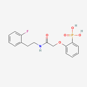 [2-({[2-(2-Fluorophenyl)ethyl]carbamoyl}methoxy)phenyl]phosphonic acid