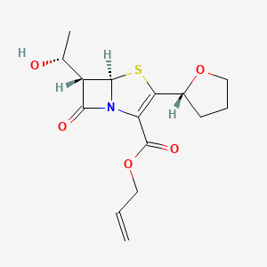 (5R,6S)-Allyl 6-((R)-1-hydroxyethyl)-7-oxo-3-((R)-tetrahydrofuran-2-yl)-4-thia-1-azabicyclo[3.2.0]hept-2-ene-2-carboxylate