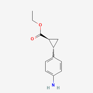 ethyl (1S,2S)-2-(4-aminophenyl)cyclopropane-1-carboxylate