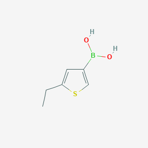 molecular formula C6H9BO2S B13452942 (5-Ethylthiophen-3-yl)boronic acid 