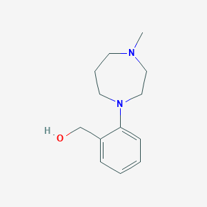 molecular formula C13H20N2O B1345297 [2-(4-甲基-1,4-二氮杂环-1-基)苯基]甲醇 CAS No. 915707-55-0