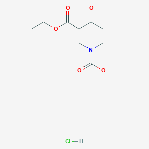 1-tert-Butyl 3-ethyl 4-oxopiperidine-1,3-dicarboxylate hydrochloride