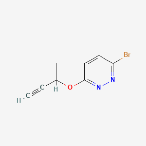 3-Bromo-6-(but-3-yn-2-yloxy)pyridazine