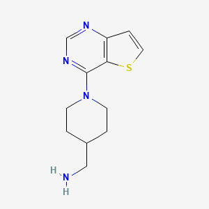 B1345301 (1-Thieno[3,2-d]pyrimidin-4-ylpiperid-4-yl)methylamine CAS No. 937795-94-3
