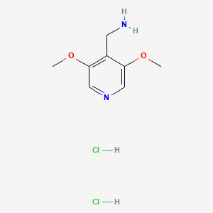 molecular formula C8H14Cl2N2O2 B13453011 1-(3,5-Dimethoxypyridin-4-yl)methanamine dihydrochloride 