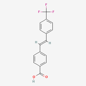 4-{2-[4-(Trifluoromethyl)phenyl]ethenyl}benzoic acid