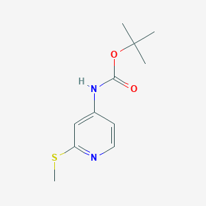 4-(Boc-amino)-2-(methylthio)pyridine