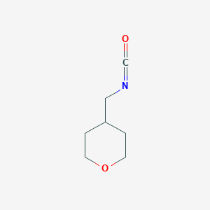 molecular formula C7H11NO2 B1345306 4-(异氰酸甲酯甲基)四氢吡喃 CAS No. 934570-48-6