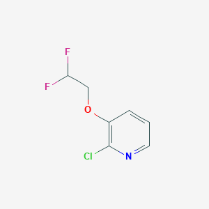 molecular formula C7H6ClF2NO B13453080 Pyridine, 2-chloro-3-(2,2-difluoroethoxy)- 