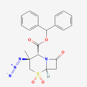 benzhydryl (2R,3S,6R)-3-azido-3-methyl-5,5,8-trioxo-5λ6-thia-1-azabicyclo[4.2.0]octane-2-carboxylate