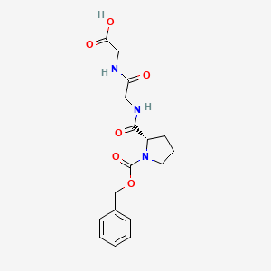 molecular formula C17H21N3O6 B13453122 Z-Pro-gly-gly-OH 