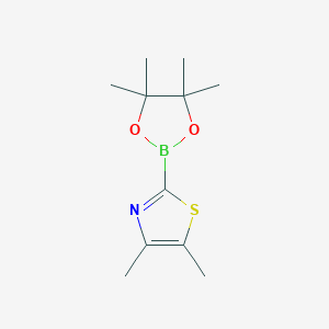 molecular formula C11H18BNO2S B13453132 4,5-Dimethyl-2-(4,4,5,5-tetramethyl-1,3,2-dioxaborolan-2-YL)thiazole 