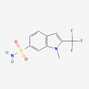 1-methyl-2-(trifluoromethyl)-1H-indole-6-sulfonamide