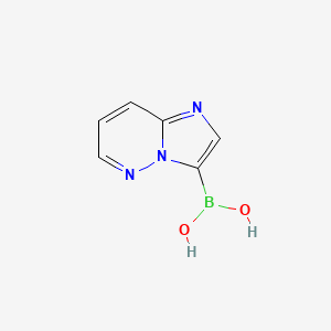 molecular formula C6H6BN3O2 B13453180 Imidazo[1,2-b]pyridazin-3-ylboronic acid 