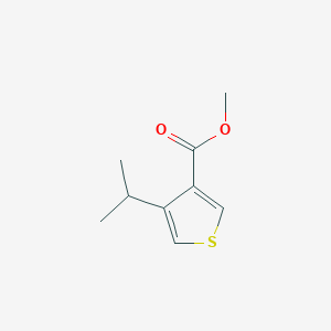 molecular formula C9H12O2S B13453183 Methyl 4-(propan-2-yl)thiophene-3-carboxylate CAS No. 1601694-23-8