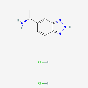 (1R)-1-(1H-1,2,3-benzotriazol-6-yl)ethan-1-amine dihydrochloride