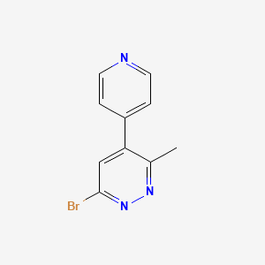 6-Bromo-3-methyl-4-(pyridin-4-yl)pyridazine