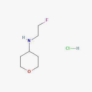 N-(2-fluoroethyl)oxan-4-amine hydrochloride