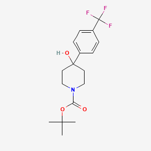 Tert-butyl 4-hydroxy-4-[4-(trifluoromethyl)phenyl]piperidine-1-carboxylate