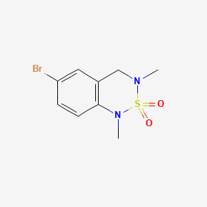 6-bromo-1,3-dimethyl-3,4-dihydro-1H-2lambda6,1,3-benzothiadiazine-2,2-dione