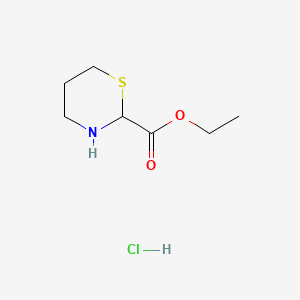 Ethyl 1,3-thiazinane-2-carboxylate hydrochloride