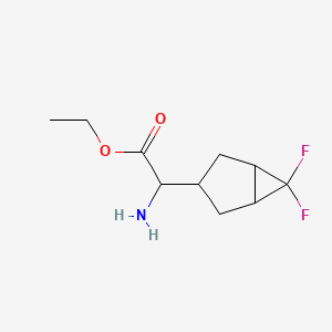 Ethyl 2-amino-2-(6,6-difluorobicyclo[3.1.0]hexan-3-yl)acetate