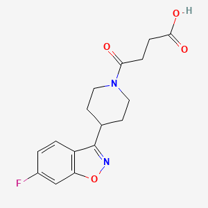 B1345332 4-[4-(6-Fluoro-1,2-benzisoxazol-3-yl)piperidin-1-yl]-4-oxobutanoic acid CAS No. 1017384-80-3