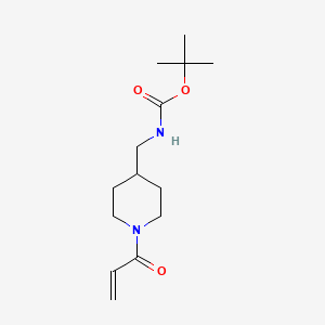 molecular formula C14H24N2O3 B13453335 Tert-butyl ((1-acryloylpiperidin-4-yl)methyl)carbamate 