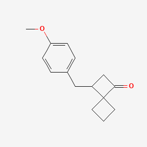 3-[(4-Methoxyphenyl)methyl]spiro[3.3]heptan-1-one