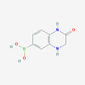 molecular formula C8H9BN2O3 B13453411 (2-Oxo-1,2,3,4-tetrahydroquinoxalin-6-yl)boronic acid 