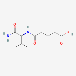 4-{[(1R)-1-carbamoyl-2-methylpropyl]carbamoyl}butanoic acid