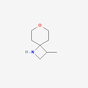 molecular formula C8H15NO B13453437 3-Methyl-7-oxa-1-azaspiro[3.5]nonane 