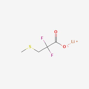 molecular formula C4H5F2LiO2S B13453450 Lithium(1+) 2,2-difluoro-3-(methylsulfanyl)propanoate CAS No. 2913241-77-5