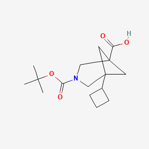 3-[(Tert-butoxy)carbonyl]-5-cyclobutyl-3-azabicyclo[3.1.1]heptane-1-carboxylic acid