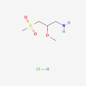 3-Methanesulfonyl-2-methoxypropan-1-amine hydrochloride