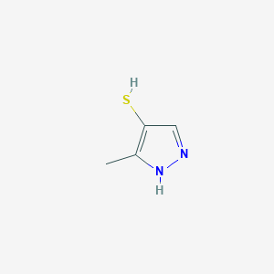 molecular formula C4H6N2S B13453479 4-Mercapto-methylpyrazole 