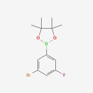 2-(3-Bromo-5-fluorophenyl)-4,4,5,5-tetramethyl-1,3,2-dioxaborolane