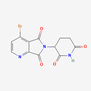 3-{4-bromo-5,7-dioxo-5H,6H,7H-pyrrolo[3,4-b]pyridin-6-yl}piperidine-2,6-dione