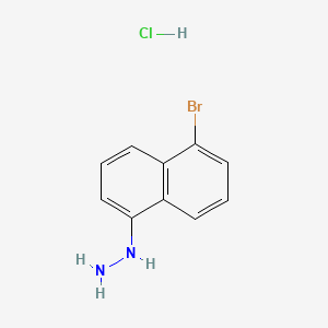 molecular formula C10H10BrClN2 B13453524 (5-Bromonaphthalen-1-yl)hydrazine hydrochloride 