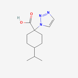 4-(propan-2-yl)-1-(1H-1,2,3-triazol-1-yl)cyclohexane-1-carboxylic acid, Mixture of diastereomers