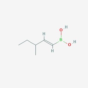 molecular formula C6H13BO2 B13453557 (E)-(3-Methylpent-1-en-1-yl)boronic acid 