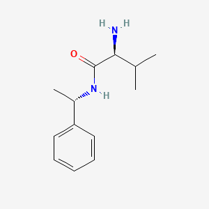 molecular formula C13H20N2O B13453574 (2S)-2-amino-3-methyl-N-[(1S)-1-phenylethyl]butanamide 