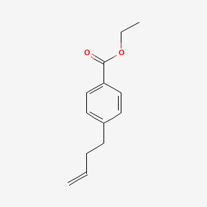 molecular formula C13H16O2 B1345361 4-(4-羧乙氧苯基)-1-丁烯 CAS No. 591760-20-2