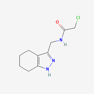 2-Chloro-N-((4,5,6,7-tetrahydro-2H-indazol-3-yl)methyl)acetamide